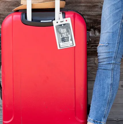 Blank Luggage Tag Holders