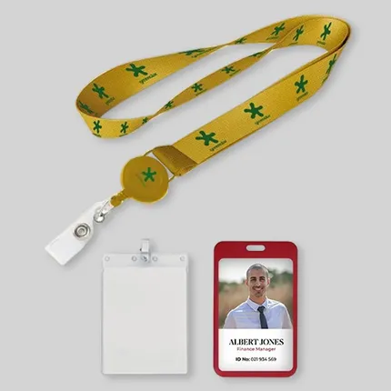 Polyester/Badge Reel Lanyard Combos