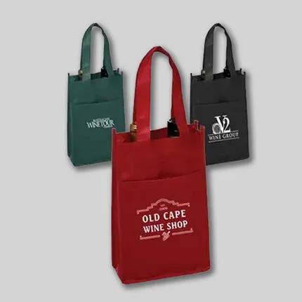 Non-Woven Vineyard Two Bottle Wine Bags