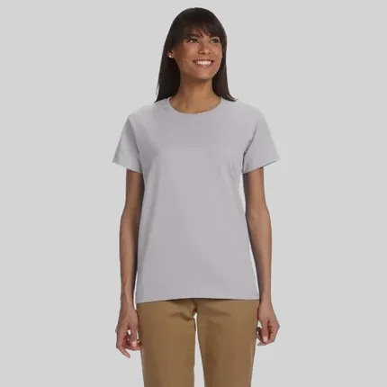 Gildan Womens Ultra Cotton Tee - Light/Heather