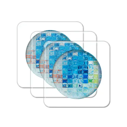 Customized Glass Alloy Coaster