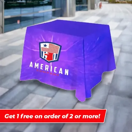 Custom Square Table Covers - Full Color