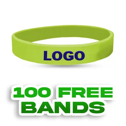 Custom Embossed Printed Silicone Wristbands 