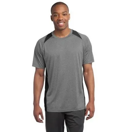 Sport-Tek Heather Colorblock Contender Tee - Dark/All