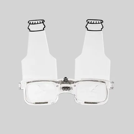 LED Bottle Eyeglasses 
