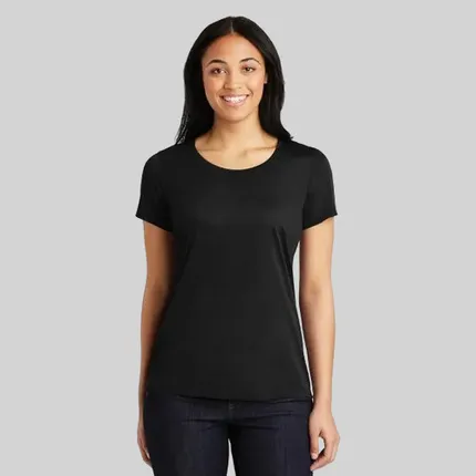 Sport-Tek Ladies PosiCharge Competitor Cotton Touch Scoop Neck Tee
