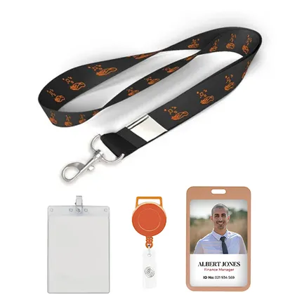 1 inch Price Saver Lanyard with Metal Clip-A