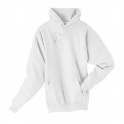 Hanes 7.8 oz 50/50 Comfort Blend Fleece Pullover Hood - White/Neutral