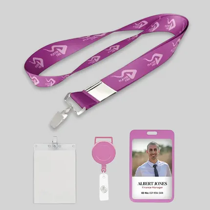 1/2 inch Price Saver Lanyard with Bull Dog Clip-B