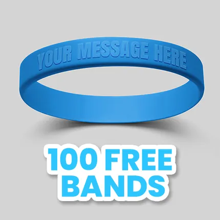 Custom Embossed Wristbands           