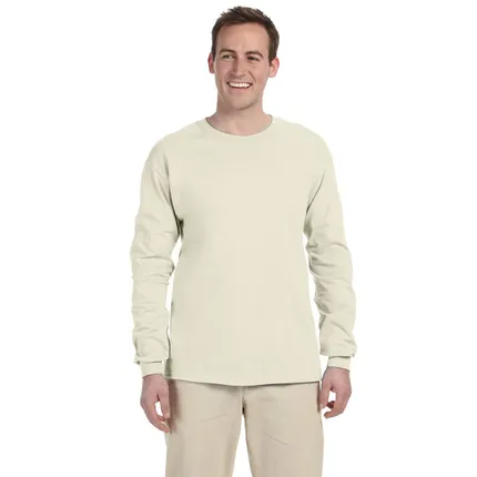 Gildan Ultra Cotton Long Sleeve Tee - White/Neutral