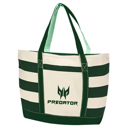 Budget Custom Cotton Nautical Tote Bag