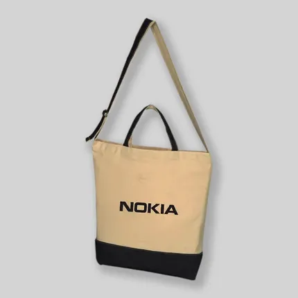 Budget Custom Denim Kissed Cotton Canvas Tote Bag-BG