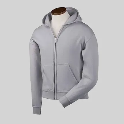 Gildan Youth 7.75 oz. 50/50 Heavy Blend Full-Zip Hoodie - Light/Heather