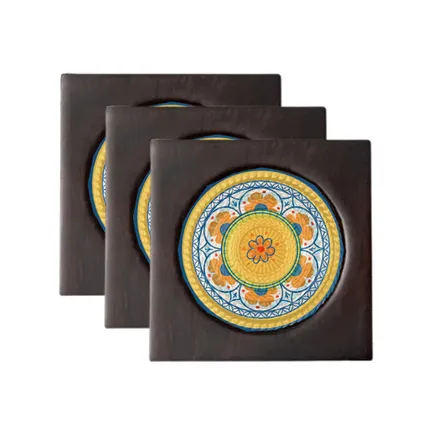 Customized Ebony Alloy Coaster