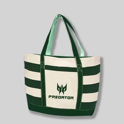 Budget Custom Cotton Nautical Tote Bag-BG