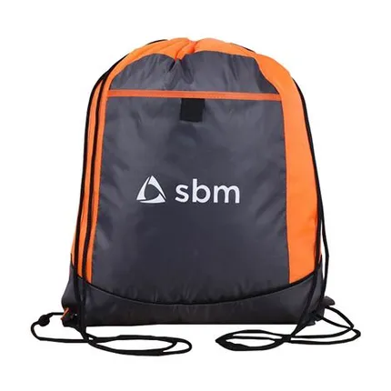 Budget Custom Two Tone Sided Drawstring Tote Bag