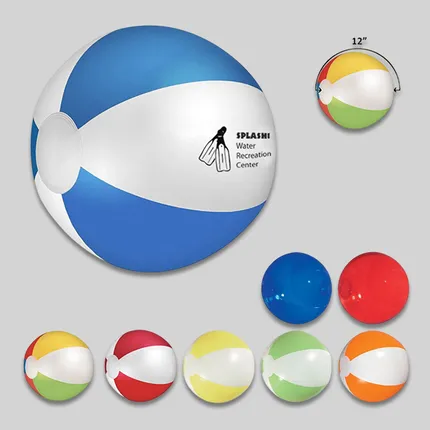 12" Multi-color beach ball