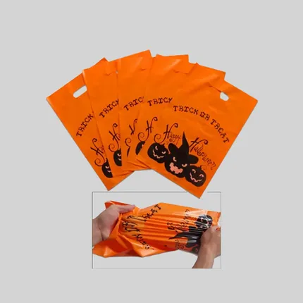 Custom Imprinted Plastic Halloween Bags - BG