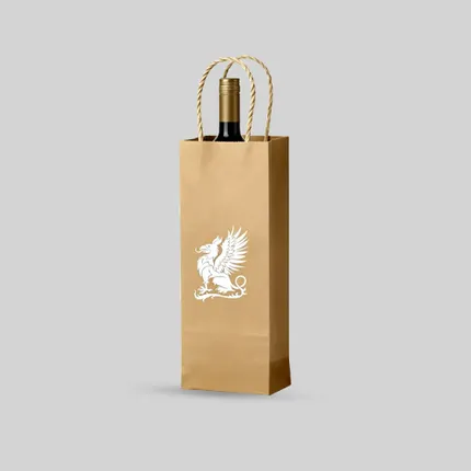 Kraft Paper Wine Tote Bags