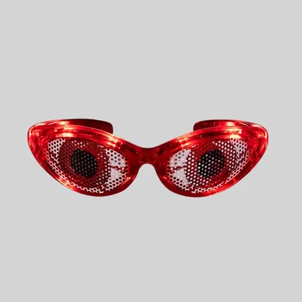LED Red Eyes Novelty Sunglasses 