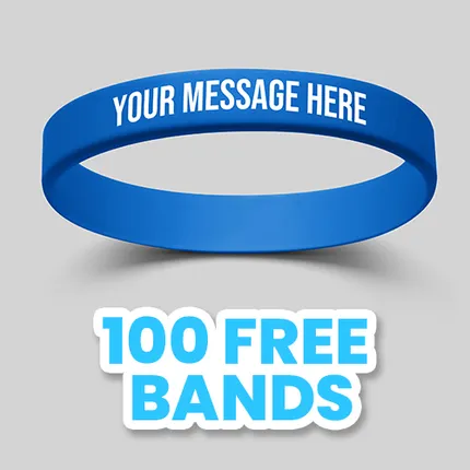 1/2 inch Printed Wristband   