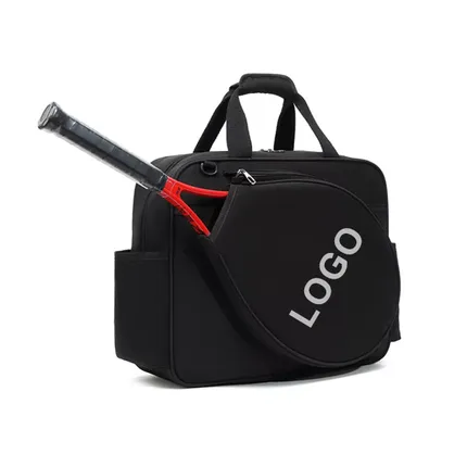 Wipeable Tennis Racket Shoulder Pickleball Tote Bag