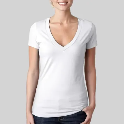 Next level Women's CVC Deep V-Neck Tee