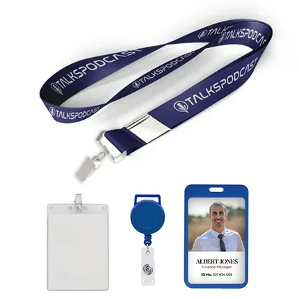 5/8 inch Price Saver Lanyard with Bull Dog Clip-A