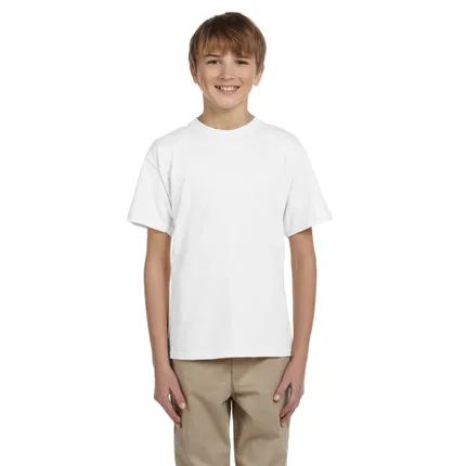 Fruit of the Loom Youth Heavy Cotton 100% Cotton Tee - White/Neutral