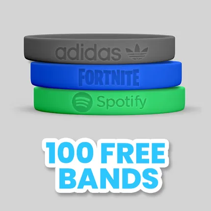 Custom Debossed Wristbands                 