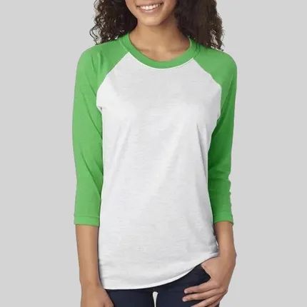 Next Level Unisex Triblend 3/4 Sleeve Raglan Tee - Dark/All