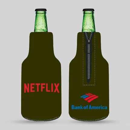 Can Cooler Beverage Holder Zippered Bottle