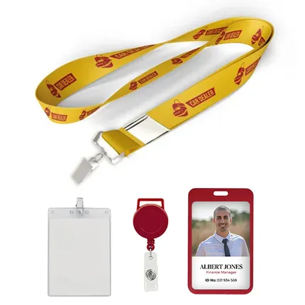 3/4 inch Price Saver Lanyard with Bull Dog Clip-B