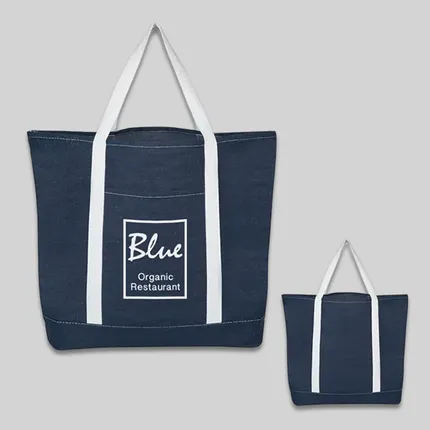 DENIM SHOPPING TOTE BAG 