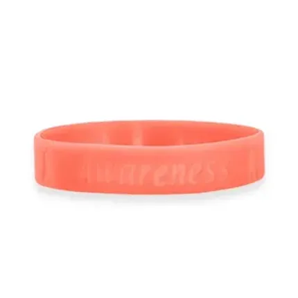 1/2 inch Debossed Wristband   