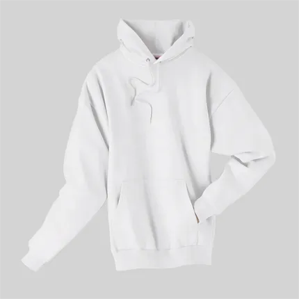 Hanes 7.8 oz 50/50 Comfort Blend Fleece Pullover Hood - White/Neutral