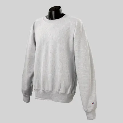 Champion 12 oz Reverse Weave Fleece Crew - Light/Heather
