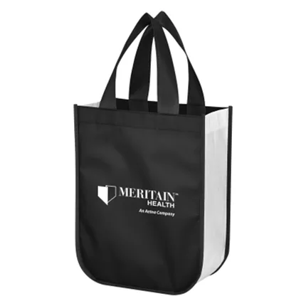 SHINY NON-WOVEN SHOPPER TOTE BAG 