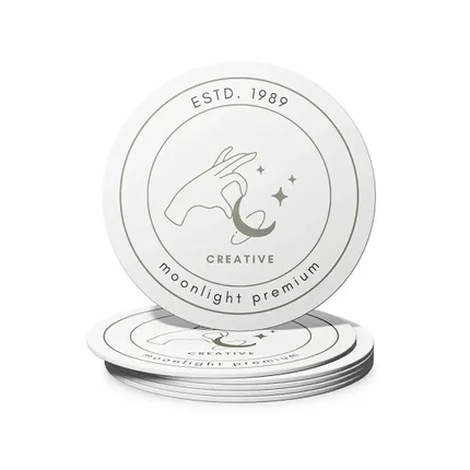 Custom Absorbent Paper Debossed Coaster