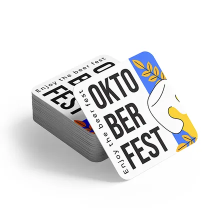 Custom Square Pulpboard Coaster - Debossed