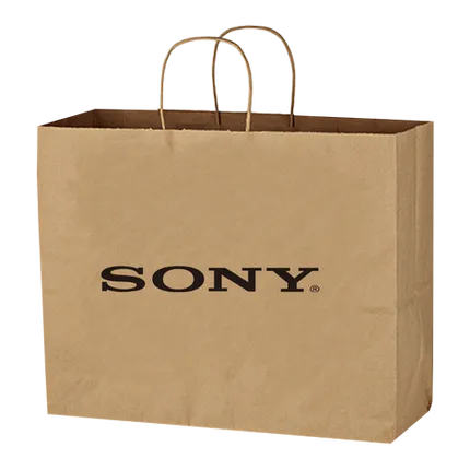 Budget Custom Kraft Paper Brown Shopping Bag - 16"- x -12"-1-2