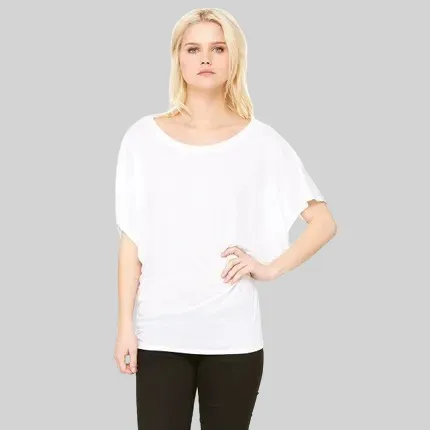 Bella   Canvas Ladies' Flowy Draped Sleeve Dolman T-Shirt