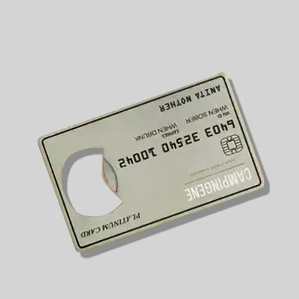 Custom Platinum Card Bottle Openers