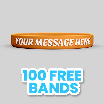 Custom Embossed Printed Wristband 