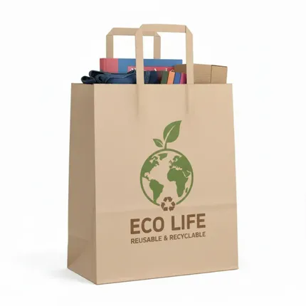 Paper Shopping Bag With Handles 