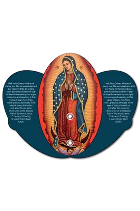 GUADALUPE INSPIRATIONAL EXPANDABLE HAND FAN STOCK GRAPHIC HAND FAN 