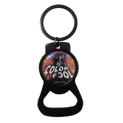 Custom Bottle Opener Metal Keychain - Style D
