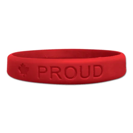 1 inch Debossed Wristband     