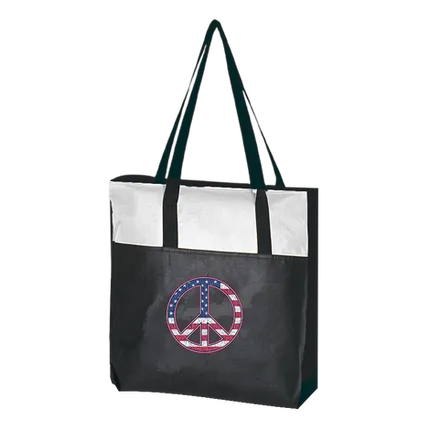 Budget Custom Non Woven Zippered Tote Bag 